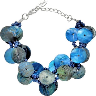 Behave - Armbandje schelp en kraaltjes - Zomertrend - Casual chic