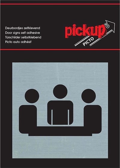 Pickup Route Alulook Alu Picto 80x80 mm - vergaderruimte
