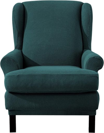 Jacquard Stoelhoezen voor Leunstoelen - Elastische Stretchhoezen voor Armstoelen in Olijfgroen, Bescherming en Stijl voor Meubels