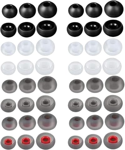 Vervangende Oordopjes 48 Stuks, Oordopjes Accessoires, Comfortabele Oorkussens in 3 Maten (S/M/L) voor Diverse Hoofdtelefoons