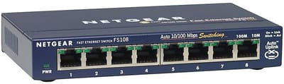 NETGEAR FS108 10/100 DESKTOP SWITCH - SWITCH - 8 PORTS