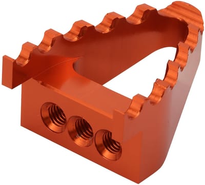 WOOSTAR Motorcycle Wide Foot Pedal Support CNC Aluminium Vervanging voor Yaxiang Zuma Bosuer Dirt Pit Bike - Oranje
