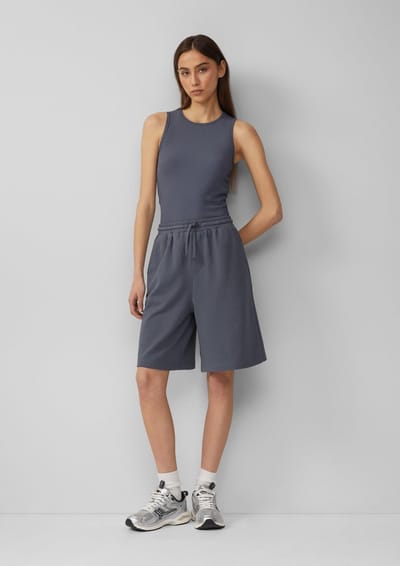 Casual sweatstof bermuda dames QS