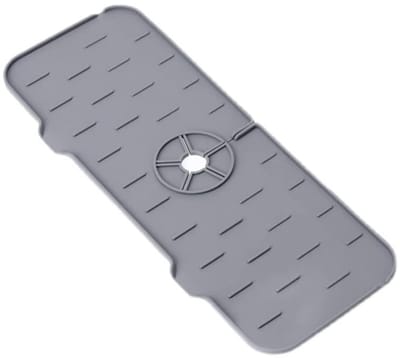 Dailygoods- Kraanmat Siliconen - Wateropvangmat - Druppelbeschermer - Afvoer Pad - Flexibel - Antislip Design - Druppelmat