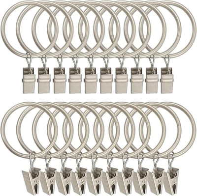 Gordijnringen met Clips - Sterk en Duurzaam - Set van 30