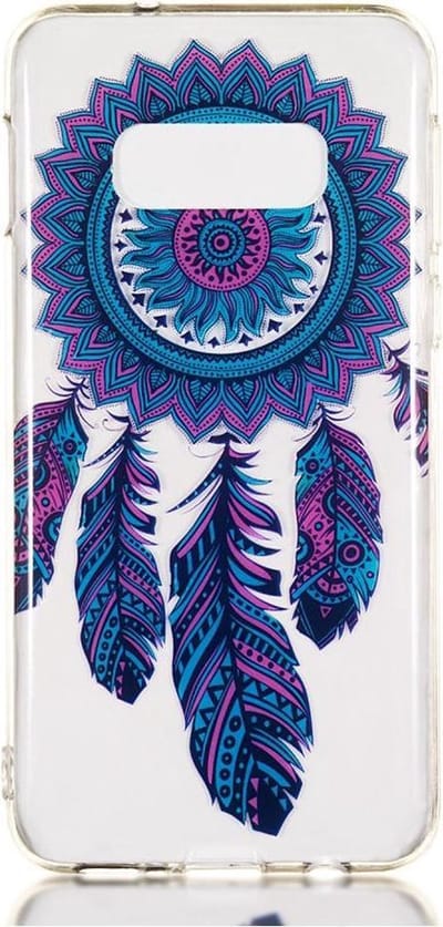 Shop4 - Geschikt voor Samsung Galaxy S10e Hoesje - Zachte Back Case Dromenvanger Kleurrijke Transparant