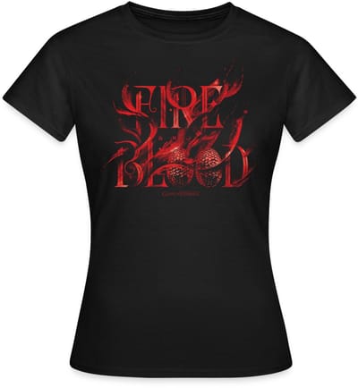 Game Of Thrones Huis Targaryen Fire & Blood T-Shirt Dames