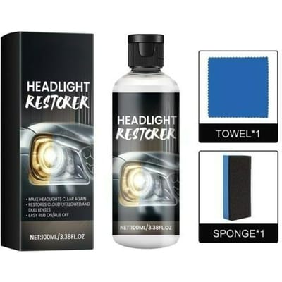Auto Koplamp Lens Restaurateur Auto Koplamp Reparatie Vloeistof Langdurige Bescherming Eenvoudige Toepassing Koplamp Reparatie Polijst Kit 100ML
