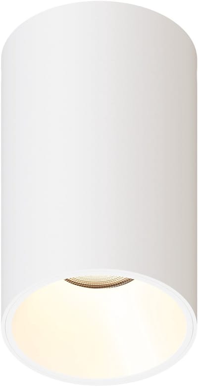 Ledvion – LED Opbouwspot Rond ø80mm – Wit – Dimbaar – GU10 – 2700K – 3W – IP20