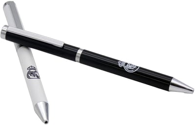 Real Madrid – Balpen - Pennenset - Zwart en Wit – 2 stuks - Zwarte Inkt – Officiële Schrijfwaren