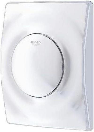 Bedieningsplaat Urinoir - Afdekplaat Spoeler - Badkamer Afwerking - Drukknop Bediening - T-vormig - Alpinewit