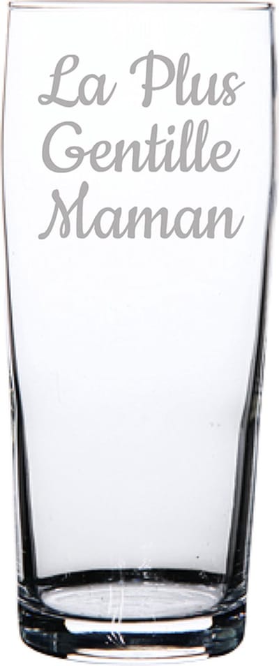 Bierfluitje gegraveerd - 19cl - La Plus Gentille Maman