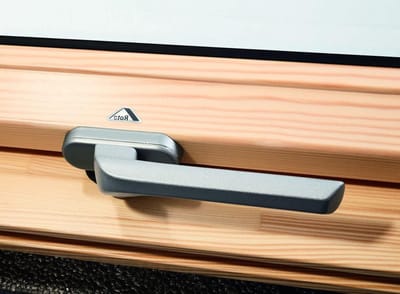 Raamgreep dakraam - Greep aluminium - Dakraam bedienen - Voor series R4 R7 - 1 stuk - Zilver