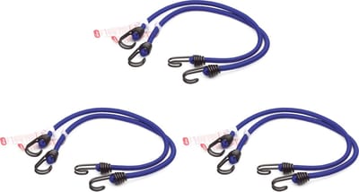 JUMBO Snelbinder/ fietsbinder 6 stuks 60 cm, 8 mm met gepatenteerde dubbelgevouwen haken tot 20 KG