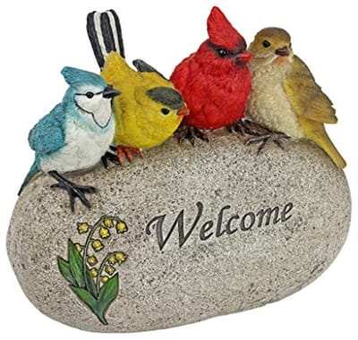 Welkom Vogel Tuinbeeld voor Tuin en Huis