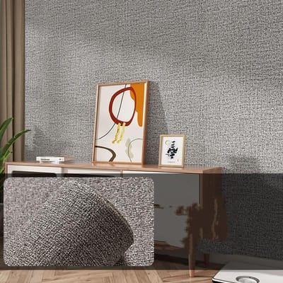 10 Meter / Rol 3D Zelfklevende Dikke Waterdichte Behang Linnen Gestructureerde Zuivere Kleur Huis Decoratieve Gerenoveerde Sticker 50cm*10m