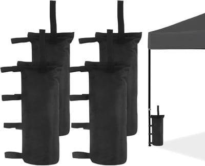 Set van 4 Versterkte Gewichten voor Gazebo en Tenten - Zandzakken voor Stabiliteit en Windbescherming