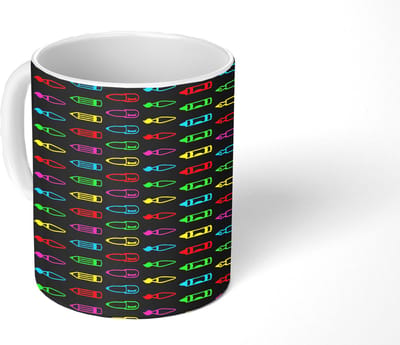 Mok - Koffiemok - Potloden - Patronen - Stift - Regenboog - Mokken - 350 ML - Beker - Koffiemokken - Theemok