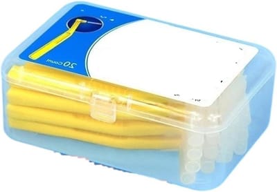 Interdentale borsteltjes - Tand floss - Mondhygiëne verbeteren - L-vormig ontwerp - 20 stuks - Veelkleurig
