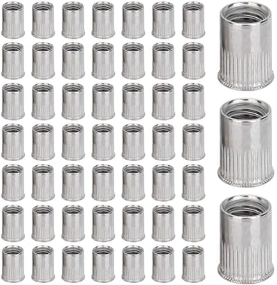 Dailygoods- Klinkmoer 100 stuks - Roestvrij staal - Grote verzonken