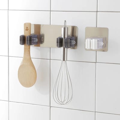 1/2Pc Multifunctionele Haken Mop Houder Wandmontage Mop - Organizer Bezem Hanger - Haak Badkamer Waterdichte - Wand haak Zelfklevende
