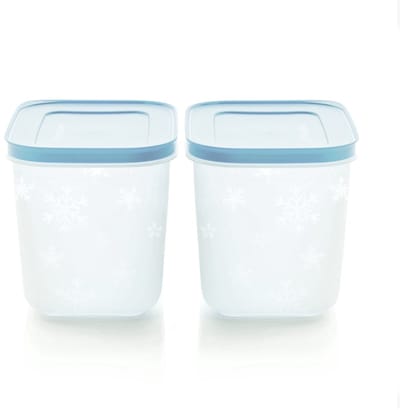 Tupperware diepvriesdozen set van 2 (1.1 liter inhoud per stuk)