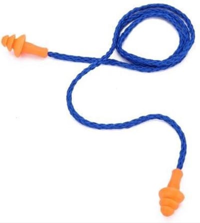 Scoby - 5 x Klusoordoppen - Oordopjes - Met Draad - Earplugs - Blauw/Oranje
