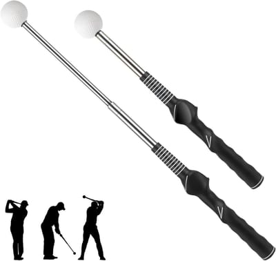 Golf Swing Trainer - Retractable Training Aid voor Verbetering van Swing, Grip en Snelheid - Ideaal voor Beginners en Gevorderden