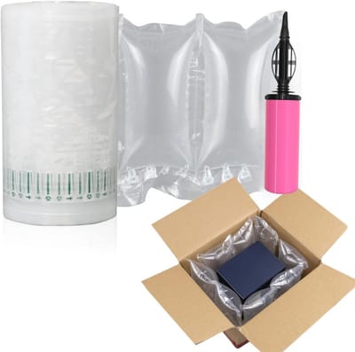 Luchtkussens voor verzending - Opblaasbare verpakking - Bescherming breekbare spullen - Recyclebaar nylon materiaal - 400 stuks - Wit