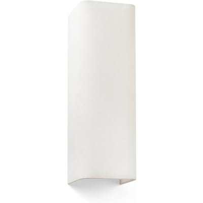 FARO BARCELONA Wandlamp Cotton, hoekig, 37 x 12 cm, beige