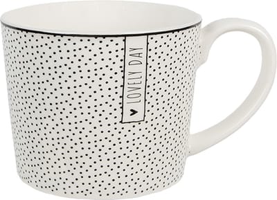 Clayre & Eef Mok 275 ml Wit Keramiek Stippen