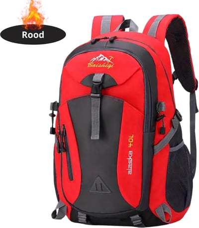 Livano Rugzak - Dames - Heren - Meisje - Jongens - Backpack - Outdoor - Rood