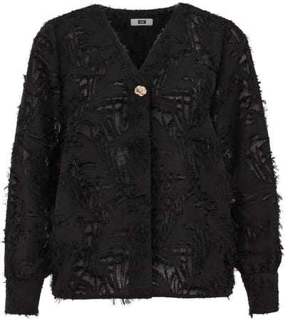 WE Fashion Dames blouse met jacquard-dessin