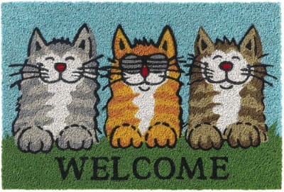 Hamat Kokosmat Ruco Print 40x60 cm Welcome katten