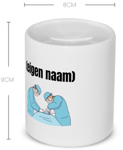 Akyol - chirurgen met eigen naam Spaarpot - Chirurg - patiënten/doktoren - collega's - verjaardag - afscheidscadeau - geschenk - kado - 350 ML inhoud