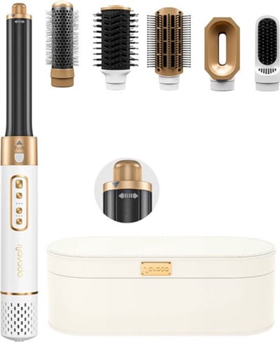 Navado Airstyler - Easystyler Pro - Föhnborstel & Krulborstel - Krultang 6 in 1 Multistyler - Hairwrap - Haarstyler voor alle haartypes
