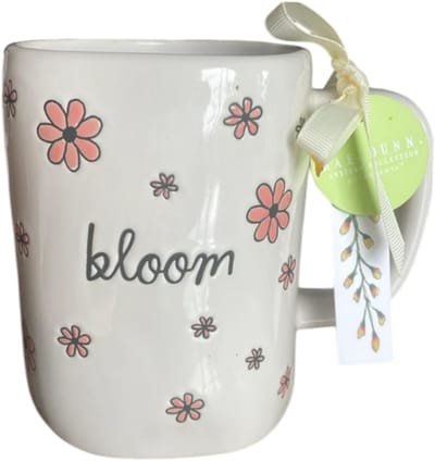 Rae Dunn - Bloom - mok - grote mok - bloemen - lente - zomer - decoratie - cadeau