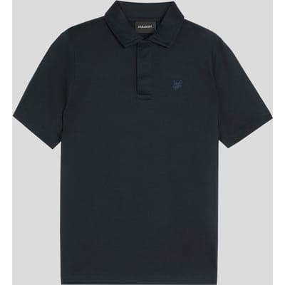 Lyle & Scott Mercerised Cotton Tonal Polo Shirt Dark Navy Taglia: 7/8 | Camicie Outlet | kids | Blu