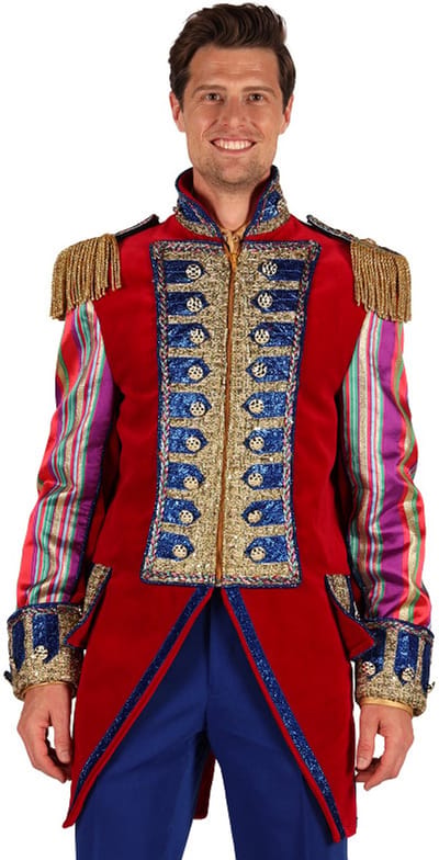 Thetru Carnavalsjas Heren - Luxe Carnavalsjas - Velvet Sensation - Rood - Maat L