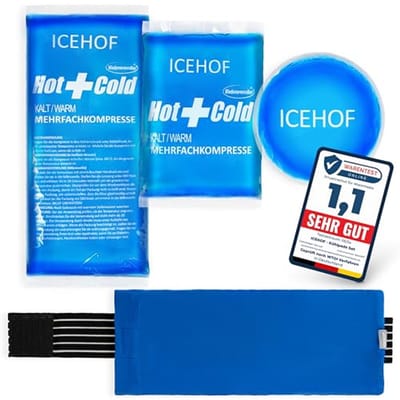 Koelpads Set (3x) met Vlieshoes - Lange Koelduur en Klittenband