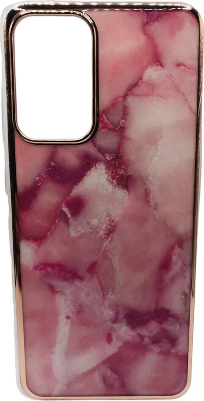 Luxe Marmer Back Cover hoesje - Geschikt voor Samsung Galaxy A52 / A52 5G / A52s - Marmer - Luxe - Roze
