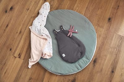 Casual Zomer Slaapzak voor Baby's zonder Mouwen - Muslin Katoen GOTS Unisex 62/68 - Grijs