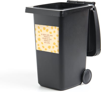 Container sticker Quotes - Stel - Relatie - Spreuken - Ik pas perfect bij jou - 40x40 cm - Kliko sticker