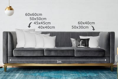 Sierkussens - Kussentjes Woonkamer - 50x30 cm - Geit - Bord - Spaghetti - Zwart Wit