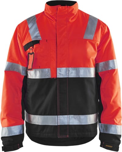 Blåkläder 4862-1811 Winterjas High Vis Rood/Zwart maat 4XL