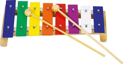 Kleurrijke Metals Xylofoon voor Kinderen met Houten Stokjes - Muziekinstrument Vanaf 3 Jaar