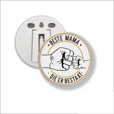 Button Met Clip 58 MM - Beste Mama