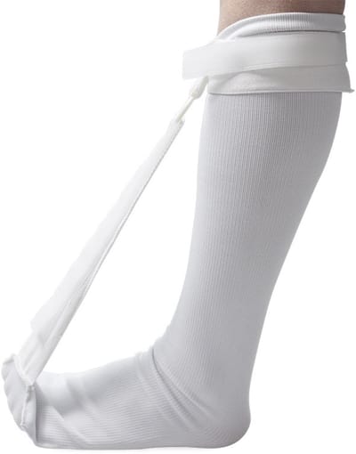 Voetbrace Sok - Pees - Nachtspalk - Achillespees - Strassburg Sock - Wit - LOUZIR