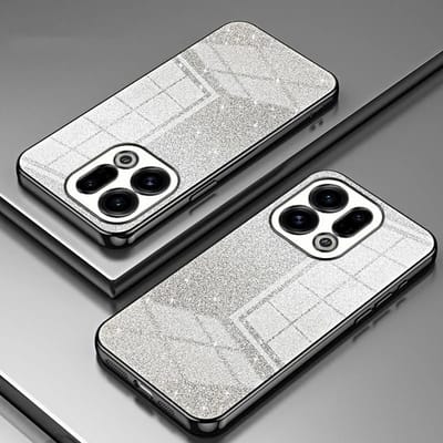 Hoesje geschikt voor Oppo Find X9 - Phonesta Crystal Sparkle Glitter Silicone Back Cover - Zwart