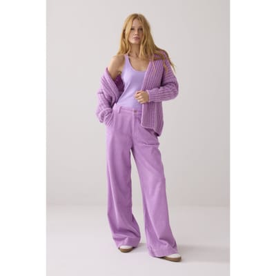 Summum Woman Top Basics Sheer Violet Maat: M | Mouwloze Tops Outlet | Dames | Paars